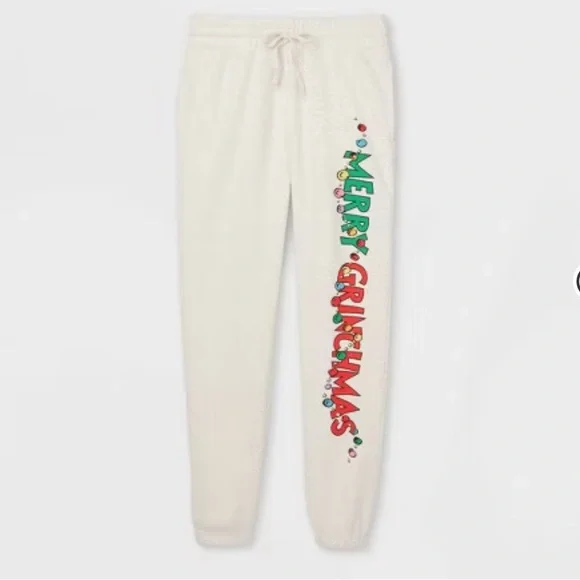 Adult Grinch Sweatpants Family Matching Pajamas Christmas Grinchmas Joggers